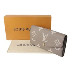 LOUIS VUITTON/ルイヴィトン ポルトフォイユサラ 二つ折り長財布 モノグラムアンプラント トゥルトレールクレーム M81049 ICチップ 保存袋、箱 ES ABランク