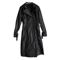 RE241 COMME ÇA ISM コムサイズム トレンチコート ブラック ロング丈 ベルト付き レディース サイズ記載なし