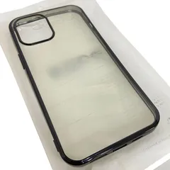 【送料無料】新品未使用 iPhone 14 Pro Max /12 Pro Max スマートフォンケース  ビニール素材 ソフトTPU 6.7インチ カバー 「ストラップホール/ワイヤレス充電対応/耐衝撃/擦り傷防止」薄型 透明ケース 枠キラキラブラック系