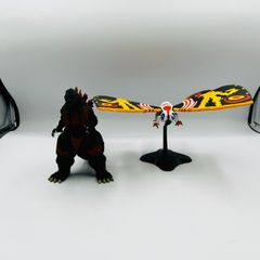 デアゴスティーニ 東宝怪獣コレクション バーニング ゴジラ モスラ 成虫 2体 フィギュア まとめ セット / DeAGOSTINI