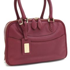 ☆Old Dior【ディオール】カーフレザー ハンドバッグ ボルドー 希少 