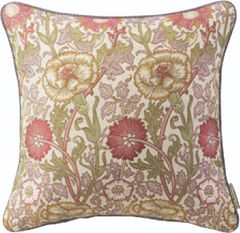 背当クッションカバー: ウィリアム・モリス William Morris ピンク&ローズ Pink&Rose (LL1718) 45×45cm