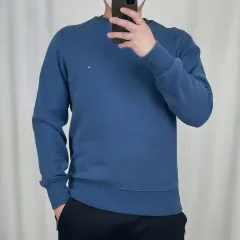 Tommy Hilfiger(トミーヒルフィガー) ネイビー 裏起毛 パーカー M 241221