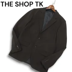 THE SHOP TK タケオキクチ 通年 総裏★ アンコン テーラード ジャケット Sz.M メンズ 黒