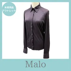 マーロmalo最高級カシミヤニットコンビ本革レザーブルゾン42茶ブラウン マーロmalo最高級カシミヤニットコンビ本革レザーブルゾン42茶