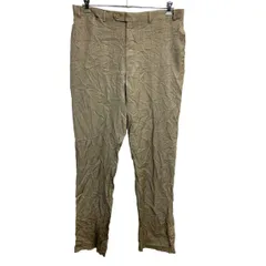 TOMMY HILFIGER スラックス W38 トミーヒルフィガー ビッグサイズ ブラウン チェック 古着卸 アメリカ仕入 2406-228