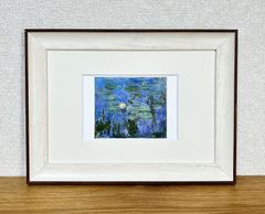 モネ☆睡蓮のとき☆展覧会限定◎新品額付☆マット付ポストカードフレーム◇Claude Monet☆A4サイズ程度☆2