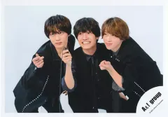 【中古】生写真(ジャニーズ) Aぇ! group/末澤誠也・福本大晴・佐野晶哉/横型・膝上/オリジナルグッズ2022オリジナルフォト/公式生写真