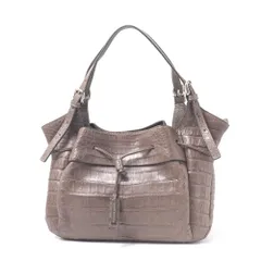 【希少】マウロゴヴェルナ ハンドバッグ クロコ型押し パテントレザー ブラウン 2025年最新】マウロゴヴェルナ クロコダイルの人気アイテム