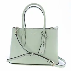 ケイトスペード KATE SPADE eva small top zip satchel エヴァ スモール トップ ジップ サッチェル ハンドバッグ ショルダー 2WAY レザー ミント ライトグリーン WKRU6114 /AQ ■GY18
