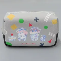 【中古】雑貨 おしゃれポーチ(グレー) 「レトルト×クレヨンしんちゃん」