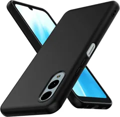 【特価商品】LAYJOY Arrows We2 ケース F-52E FCG02 ケース ソフト シリコン 黒 TPU 薄型 カバー 傷防止 軽量 柔軟 薄型 耐衝撃 ストラップホール付 携帯便利 全面保護 アローズ We2 スマホケース 対応 (マットブラック