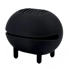 黒 YOYOSOFT メイクスポンジ ケース 自立式 収納 携帯 シリコン製 パフケース 通気性あり スポンジホルダー パフスタンド かわいい 化粧スポンジ ケースのみ 防塵 コンパクト 持ち運び出し入れ便利 外出 黒