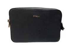 フルラ FURLA リリー LILLI カメラバッグ クロスボディ CROSSBODY ダブルジップ ゴールドロゴ サフィアーノレザー LEATHER BLACK 黒 1028452 ショルダーバッグ ロゴ ブラック 104B-52