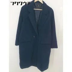 ◇ w closet ダブルクローゼット 長袖 チェスター コート サイズF ネイビー レディース  【中古】 【1201280002206】