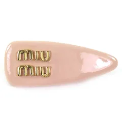 miumiu ヘアピン バレッタ ピンク 最終お値下げ 楽天市場】【中古】 MIU MIU ミュウミュウ バレッタ ロゴ