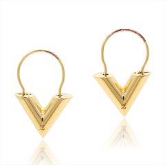 ルイヴィトン Louis Vuitton エッセンシャルV フープイヤリング ピアス ゴールド M61088 レディース【中古】