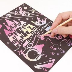 下絵つきレインボースクラッチセット／１セット売り／サン宝石