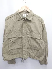 ◇ Θ niko and … ニコアンド ミリタリー 長袖 シャツ ジャケット サイズ3 カーキ レディース E  【1506110006073】