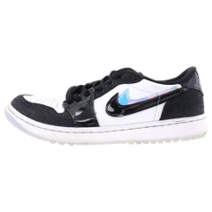 NIKE (ナイキ) AIR JORDAN 1 LOW GOLF エアジョーダンワン ゴルフ ローカットスニーカー ブラック ホワイト US9.5/27.5cm FZ4159-100