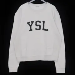SAINT LAURENT YSLロゴクルーネックスウェットトレーナー XXLサイズのサムネイル