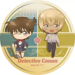 【中古】バッジ・ピンズ 江戸川コナン＆降谷零 「名探偵コナン デフォルメ 缶バッジ」