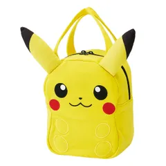 キッズバッグ スエット素材 ダイカット バッグ ピカチュウ （ ポケモン ポケットモンスター 子供用カバン かばん 手提げ スウェット素材 キャラクター 鞄 カバン キッズ 子供 子ども 普段使い おでかけ お出かけ お散歩 行楽 ）