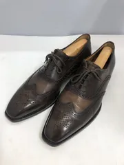 売切り特価　フランチェスコべニーニョ　ストレートチップ　ダークブラウンUK7.0 FRANCESCO BENIGNO ストレートチップ ダークブラウン | LEATHER