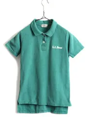 80s ビンテージ ■ LLBEAN 鹿の子 半袖 ポロシャツ ( L レディー