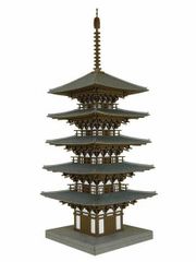 新品 さんけい MP03-11 みにちゅあーとキット なつかしのジオラマシリーズ 1/150 五重塔 ペーパークラフトキット [佐川急便]