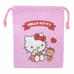  ハローキティ 巾着袋 キャラクター巾着 S ピンク 女の子 子供 子ども キッズ キャラクター スケーター 