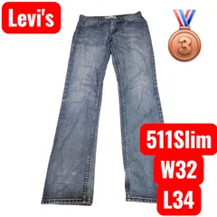 【早い者勝ち】Levi's511Slim W32L34 135周年記念　【A53】