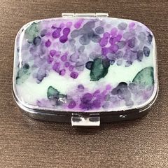 【福祉施設制作】山桜うさぎ作　小箱　「アジサイの小箱」NO.3787　P