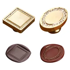 【新着商品】正方形 楕円形 蝋封 銅頭 特別な形のスタンプ 印鑑 2個入り 誕生日 ヘッド 結婚式 シーリングスタンプ 手紙 フォトフレー ヘッドのみ プレゼント スタンプ おしゃれ シーリングワックス レトロ PAVIKE