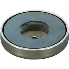 【新品・7営業日以内発送】【即納在庫品】光 MGY50 キャップ付異方性フェライト 丸形 穴あり １個入り１パック 361-2007 キャップ付異方性フェライト 穴あり 丸形【沖縄離島販売不可】