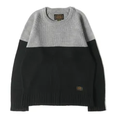 NEIGHBORHOOD ネイバーフッド ニット サイズ:L 2トーンカラー クルーネック ニット セーター BLOCK / AW-CREW. LS ブラック グレー 黒 トップス 長袖 ブランドのサムネイル