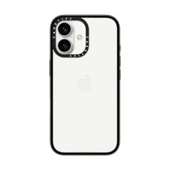CASETiFY コンパクト iPhone 16 ケース [軽量 / 1.2mからの落下テストをクリア (MIL規格2倍相当) / ワイヤレス充電に対応] - クリア ブラック