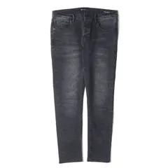 【美品】PURPLE BRAND パープル ブランド パンツ ブラックインディゴ サイズ:33 | ヴィンテージ加工 ストレッチ デニム スキニー パンツ (P001 PF2103JNS) | ボトムス ジーンズ ジーパン【メンズ】【中古】