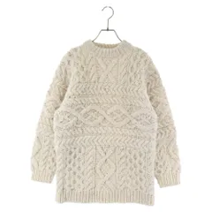 UNUSED (アンユーズド) Hand knit cable sweater ハンド ニット ケーブル セーター ホワイト レディース US1702のサムネイル