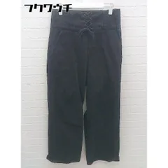 ◇ SENSE OF PLACE by URBAN RESEARCH レースアップ ジーンズ デニム パンツ サイズ36 ブラック レディース 【中古】 【1002802552021】