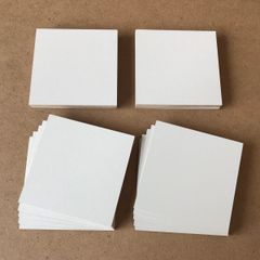 プリント化粧板 ホワイト （基板MDF）2.5mm厚 100×100mm 30枚