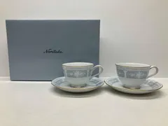  未使用品 Noritake ノリタケ レースウッドゴールド ティー コーヒー 碗皿 ペアセット Y6578A/1507 カップ&ソーサー