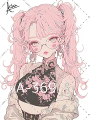 A-369 女の子 ステッカー sticker コラージュ collage achashop