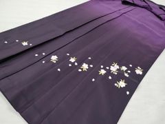 平和屋着物■女性　行灯袴　総刺繍　舞桜文　暈し染め　金彩　洗える着物　CAAS3890fb