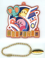 【中古】キーホルダー カービィ＆ワドルディ＆エフィリン(ワンダリア) アトラクション☆ラバーチャーム 「一番くじ 星のカービィ WELCOME TO THE NEW PARK!」 F賞