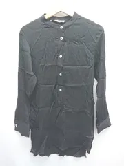 ◇ ◎ Θ ZARA ザラ ロング丈 長袖 シャツ サイズS ブラック レディース E  【1506180007123】