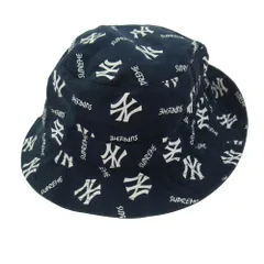 Supreme シュプリーム 15SS New York Yankees  Crusher Hat 47 ニューヨーク ヤンキース クラッシャー バケット ハット ダークネイビー系 M-L【中古】