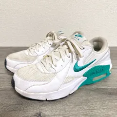 NIKE エアマックスエクシー CD5432-123 スニーカー 24.5cm ネプチューングリーン 白×緑