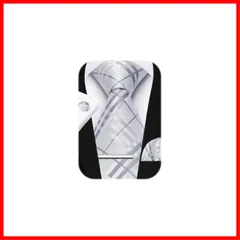 【早発送】SN 結婚式 シルバー ネクタイ メンズ ネクタイ チーフ タイピン カフスボタン 4点セット 婚礼用 就活 入学式 卒業式 二次会 パーティー T-02S