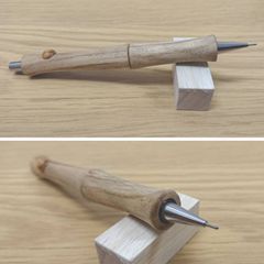 木軸シャープペンシル　STA-オーク  T-１（オーク中間色）＝少し薄い茶色系　 限定　限定品　製図用　木軸シャーペン　木製　P315-MA　カスタムシャーペン　オリジナル　木軸　木軸ペン